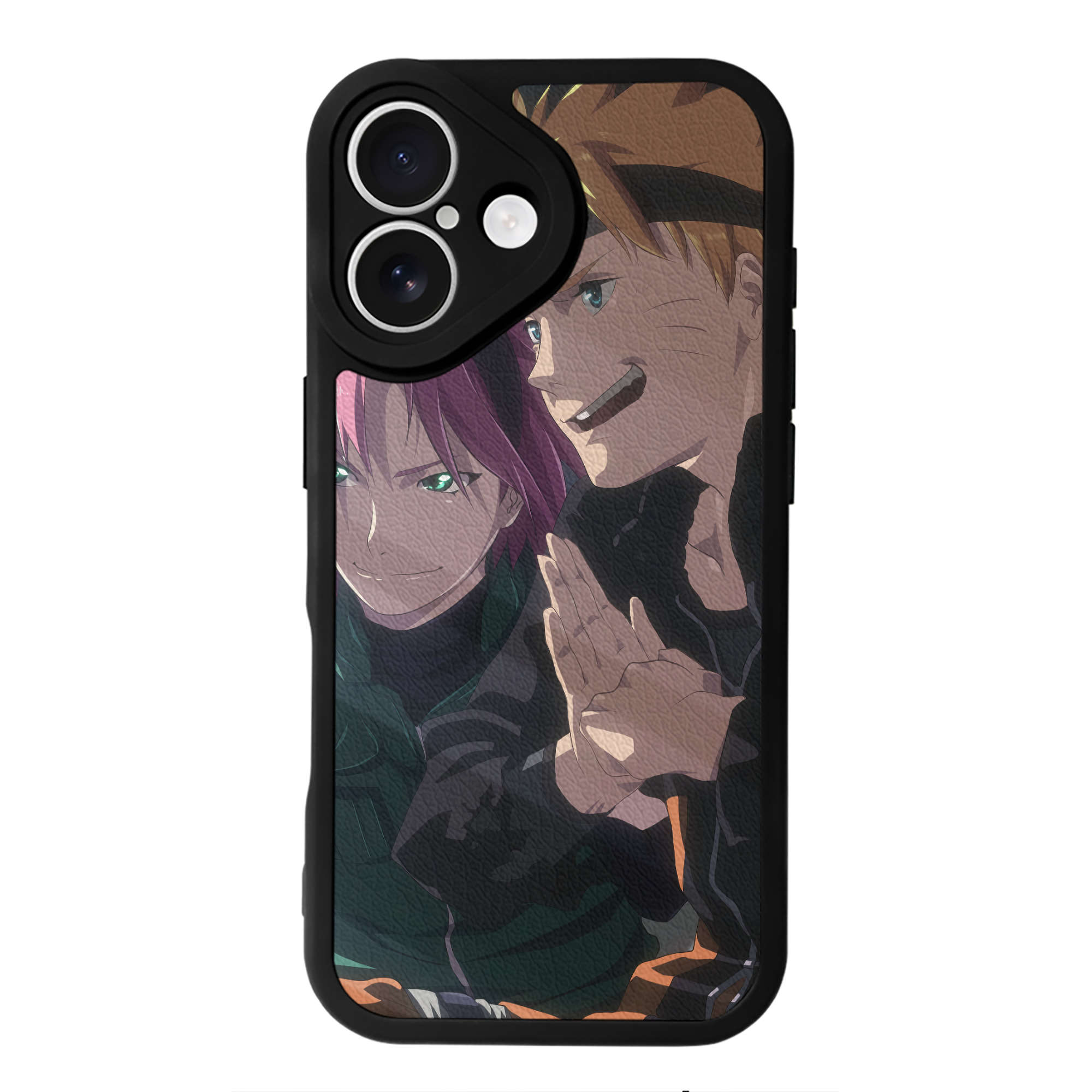 （画像用） NARUTO -ナルト- NARUTO -ナルト- 疾風伝 【iPhone 16シリーズ対応】シリコンスマホケース（レザー調） 材質：シリコン
